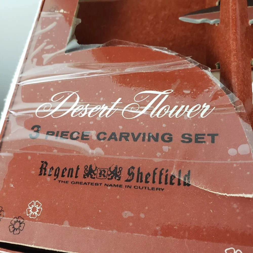 Vintage Regent Sheffield 3 Piece Carving Set NWT
